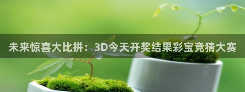 伟德国际是什么意思：未来惊喜大比拼：3D今天开奖结果彩宝竞猜大赛